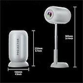 Недорогие Проекторы-Кинопроектор ts-6 xy01 с поддержкой Wi-Fi и беспроводной связи, а также локальный видеопроектор для домашнего кинотеатра с разрешением 1080p, совместимый с ios/android/usb, используемый для встреч,