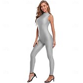 olcso Matt-Zentai öltöny Szerepjáték Jelmezek Bőrruházat Nindzsa Farsangi jelmez Overall Királyok napja Női Akrobatatrikó Szexi jelmez Tömör szín Spandex Lycra Ruha mert Mindszentek napja Farsang Álarcos
