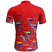  Homens Camisa para Ciclismo Gráfico Manga Curta Moto Camiseta Camisa / Roupas Para Esporte com 3 bolsos traseiros Ciclismo de Montanha Secagem Rápida Design Anatômico Capilaridade Respirável Esportes