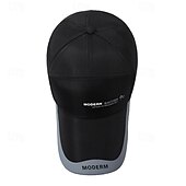 preiswerte Baseballkappe für Herren-Herren Cap Basecap Sonnenhut Kappe Schwarz Rote Polyester Patchwork Modisch Brautkleider schlicht Strasse Täglich Farbblock Buchstabe Einstellbar Sonnenschutz Atmungsaktiv
