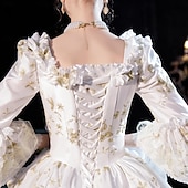 levne Šaty-gotický Viktoria Tarzı Retro Šaty Kostým na Večírek Plesové šaty Princeznovské Shakespeare Pevná barva Plesové šaty Dámské předvečer Všech svatých Karneval Valentýna Párty Večerní oslava Plesov