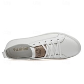 cheap Men&#039;s Sneakers-Men&#039;s White Casual Low-Top Sneakers - Comfortable and Trendy Lace-Up Shoes for Everyday Wear
