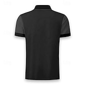 preiswerte Poloshirt mit Animalprint für Herren-Herren Drache Poloshirts Golfshirt Kurzarm Polo-Shirts Hemden mit Kragen Lustig Streetwear Urlaubskleidung Party-Outfits Knöpfe 3D-Druck Sommer Frühling Schwarz