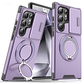 お買い得  サムスン用ケース-S24 S23 S22 S21 ウルトラ プラス A14 A54 A13 S20 FE 用フォンケース バックカバーリングホルダー ショックプルーフ PC