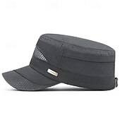 preiswerte Herrenhüte-Herren Schiebermütze Sonnenhut Kappe Marineblau Blau Polyester Modisch Brautkleider schlicht Strasse Täglich Glatt Einstellbar Sonnenschutz Atmungsaktiv