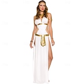 cheap Ancient Rome&amp;Egypt-Retro Vintage Ancient Greek Ancient Rome Dress Cosplay Costume Outfits Venus Greek Goddesses Women&#039;s Walpurgis Night Halloween Carnival Masquerade Event / Party Bachelorette Party Adults&#039; Dress