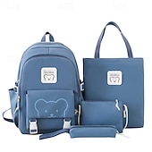 economico Borse per libri-zaini per la scuola set di zaini con borsa tote borsa a tracolla astuccio zaino in stile cartone animato regali per il rientro a scuola