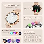 abordables Pulseras inteligentes-696 CF37 Reloj inteligente 1.27 pulgada Pulsera inteligente Bluetooth Podómetro Recordatorio de Llamadas Seguimiento del Sueño Compatible con Android iOS Mujer Hombre Llamadas con Manos Libres
