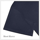 economico Magliette grafiche da uomo-Bandiera americana degli Stati Uniti Aquila stampa di lettere Erica grigia Bianco Vino maglietta Per uomo Grafico 100% cotone Camicia Classico Informale Camicia Manica lunga Maglietta comoda
