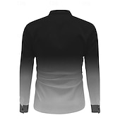 preiswerte Herren Satin Hemd-Herren Hemd Satinhemd Oberhemd Knopfhemd Formal Schwarz Blau Langarm Umlegekragen Sommer Frühling Bekleidung Knopf