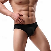 cheap Men's Briefs Underwear-Men's 1 PCS Boxers Underwear Boxer Shorts Nylon Breathable Soft Comfortable Plain Mid Rise Black White