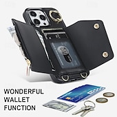 tanie Etui do iPhone&#039;ów-telefon Kılıf Na iPhone&#039;a 16 iPhone&#039;a 15 Pro MaxPlus iPhone 14 13 12 11 Pro Max Plus Mini Etui na karty portfela Z podpórką Uchwyt pierścieniowy Zamek Retro TPU Metal Skóra PU