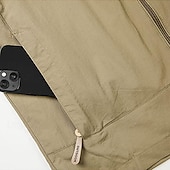 abordables Softshell, polares y chaquetas de montaña-Hombre Chaqueta Softshell Chaqueta para senderismo Al aire libre Resistente al Viento Resistente al Agua Sudadera Chaqueta cortavientos Camping / Senderismo / Espeleología Viaje Negro Verde Ejército