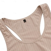 billige Treningsskjorter uten armer-Herre Singleter Vest topp Underskjorte Ermeløs skjorte Ermeløs Crew-hals Sommer عادي Mote Designer Muskel utendørs Ut på byen Treningssenter Svart Hvit Navyblå Topp T-skjorte for menn