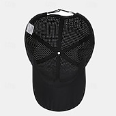 preiswerte Baseballkappe für Herren-Herren Cap Basecap Sonnenhut Kappe Schwarz Weiß Polyester Modisch Brautkleider schlicht Strasse Täglich Glatt Einstellbar Sonnenschutz Atmungsaktiv