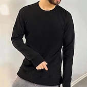 levne Základní mikiny_-Pánské Mikina Světle šedá Světle modrá Tričkový Bez vzoru Denní Sporty a outdoor Dovolená Šik ven Základní Na běžné nošení Jaro &amp; podzim Oblečení Mikiny s kapucí Mikiny Dlouhý rukáv