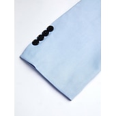  Homens Casaco esportivo Blazer de linho Moda Casual Cor Sólida Blazer de linho Exército verde Preto Azul Moderno Comum 1 Butão