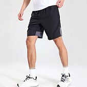 baratos Shorts de moletom-Homens Shorts de moletom Calção Shorts de verão Bolsos Com Cordão Cintura elástica Tecido Conforto Curto Esportes Diário Para Noite Moda Casual Preto Cinzento Micro-Elástica