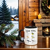 economico Tazze e tazzine-bella tazza di uccello con tette - divertente tazza di caffè per birdwatcher: tazza di caffè con linguaggio di uccelli, regalo di compleanno per donne, uomini e amanti degli uccelli - capacità di 11