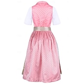 voordelige Dirndl-Oktoberfest Outfits Schort Dirndl hulp in de huishouding Duits München Weiden Dames Doek in traditionele stijl