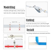 cheap COB Strip Lights-COB LED Strip Light White CCT 608LED/M Ultra Bright 10-33 ft Dimmable 2700K-6500K 24V LED Strip with RF Controller and Power Supply Suitable for DIY Lighting of Cabinets Bedrooms Kitchens Mirrors