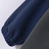 preiswerte Einfache Sweatshirts-Herren Sweatshirt Viertelreißverschluss Sweatshirt Armeegrün Marineblau Halber Reißverschluss Farbblock Patchwork Sport &amp; Outdoor Täglich Ferien Streetwear Basic Lässig Herbst Winter Bekleidung