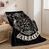 cheap Bed Blankets-American Punk Style Blanket - Bold and Edgy Design - Soft and Cozy Fabric - Perfect for Adding a Unique and Rebellious Touch to Your Home Decor - Ideal for Snuggling and Warmth