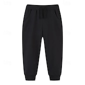 cheap Bottoms-Boys 3D Solid Color Pants Sweatpants Spring Fall Active Basic Kids 4 years+ Outdoor Sport Casual Regular Fit