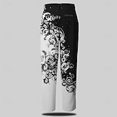 economico Sottile-Per uomo Modello pantaloni della tuta Vita normale Affari casual Formale Da giorno Cerniera Tasche Estate Primavera Autunno Stampa 3D Nero