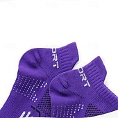 זול גרבי גברים-בגדי ריקוד גברים 3 זוגות רב חבילות גרביים גרביים לריצה גרביים ליומיום שחור לבן צבע קולור בלוק ספורט וחוץ יומי חופשה בסיסי בינוני אביב סתיו אופנתי יום יומי