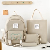 economico Borse per libri-zaini per la scuola set di zaini con borsa tote borsa a tracolla astuccio zaino in stile cartone animato regali per il rientro a scuola