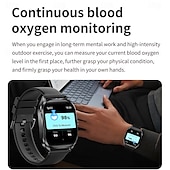abordables Pulseras inteligentes-696 H35 Reloj inteligente 2.02 pulgada Pulsera inteligente Bluetooth Podómetro Recordatorio de Llamadas Seguimiento del Sueño Compatible con Android iOS Hombre Llamadas con Manos Libres Recordatorio