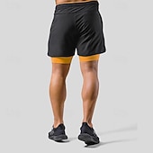 abordables Pantalones cortos de correr-Hombre Pantalones Cortos Running Shorts de gimnasio Pantalones de chándal Correa Bolsillo 2 en 1 con forro de compresión Bermudas Interior Exterior Deporte Verano Secado rápido Ligero Suave Maratón