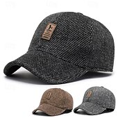 economico Cappellino da baseball da uomo-Per uomo Cappellino da baseball Cappello da sole Cappello da camionista Nero Caffè Poliestere Di tendenza Informale Strada Giornaliero Liscio Regolabile Crema solare Traspirante