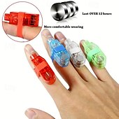 preiswerte Deko-10 stücke led-licht finger licht licht ring laser licht bungee dance hand lampe sashimi lampe konzert atmosphäre requisiten