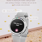 abordables Pulseras inteligentes-696 CF33 Reloj inteligente 1.27 pulgada Pulsera inteligente Bluetooth Podómetro Recordatorio de Llamadas Seguimiento del Sueño Compatible con Android iOS Mujer Llamadas con Manos Libres Recordatorio