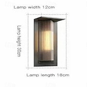 economico applique da esterno-Luci da parete per esterni a led luci da giardino bianche calde ip65 luce del portico impermeabile villa in alluminio loft balcone lampada da parete porta del corridoio 3000k