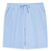 ieftine Vacanţă-Bărbați Pantaloni Scurți Pantaloni scurți de vară Pantaloni scurți de plajă Cordon Talie elastică Picior drept Simplu Confort Απαλό Scurt Zilnic Plajă Modă Șic &amp; Modern Negru Galben Micro-elastic