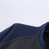 preiswerte Einfache Sweatshirts-Herren Sweatshirt Viertelreißverschluss Sweatshirt Armeegrün Marineblau Halber Reißverschluss Farbblock Patchwork Sport &amp; Outdoor Täglich Ferien Streetwear Basic Lässig Herbst Winter Bekleidung