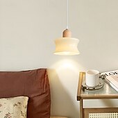 economico Luci a sospensione-lampada a sospensione a led bianco caldo 1 luce 7w e26/e27 interni in stile francese paralume in vetro lampada a sospensione filo sospeso lampadario a soffitto regolabile comodino soggiorno apparecchi