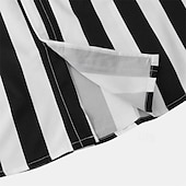 voordelige heren overhemd met knopen-Voor heren Overhemd Zomer overhemd Normaal shirt Strand hemd Overhemd met knopen Gestreepte shirts Zwart Geel Lichtgroen Blozend Roze Koningsblauw Lange mouw Gestreept Revers Vakantie Hawaii