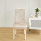 abordables Housse de chaise-Housse de chaise de salle à manger résistante à l&#039;eau pour salle à manger, cuisine, mariage, hôtel, banquet, restaurant - Housses de chaise élastiques anti-salissures, durables et faciles à nettoyer, parfaites