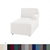 baratos Cobertura de Sofa-capa de chaise lounge capas de cadeira elásticas de luxo para sala de estar capa de chaise lounge com braço duplo capa de chaise lounge para quarto chaise tecido jacquard macio lavável à máquina