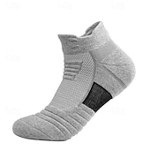 economico calzini da uomo-Per uomo 4 accoppiamenti Pacchi Multipli Calzini Calzini da Corsa Calzini Casual Nero Bianco Colore Semplice Vacanza Sport &amp; Outdoor Quotidiano Base Medio Primavera Autunno Moda Casual