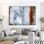 cheap Still Life Paintings-Handmade Abstract Painting Brown White Oil painting handmade Abstract Painting Painting On Canvas hand painted mordern abstract  Texture Painting for Living Room or Kitchen wall decoration