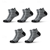 halpa miesten sukat-Miesten 5 Parit Monipakkaus Sukat Juoksusukat Vapaa-ajan sukat Musta Valkoinen Väri Väripalikka Urheilu ja ulkoilu Päivittäin Loma Perus Ohut Kesä Kevät Muoti Vapaa-aika