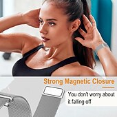 お買い得  その他の時計バンド-スマートウォッチバンド と互換性があります Huawei Huawei Band 7 Huawei Watch Fit 2 バンド 8 フィット3を見る バンド 9 スマートウォッチ ストラップ ケース付き マグネティッククラスプ メッシュ ミレネーゼループ 置換 リストバンド