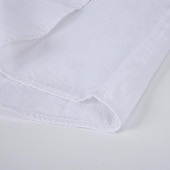 economico Casual da lavoro-Per uomo Camicia camicia di lino Camicia con colletto cinese Camicia con colletto alla coreana Camicia popover Maglietta informale Tinta unica Da mare Hawaiano Nero Bianco Verde Cachi Manica lunga