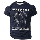 preiswerte Glaubens-T-Shirts-Herren Tempelritter T Shirt Kurzarm T-Shirt 3D-Druck Rundhalsausschnitt Hemd Vintage Cool Party Festtage Schwarz Blau Grün Sommer Frühling Bekleidung S M L XL XXL XXXL