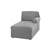 baratos Cobertura de Sofa-capa de chaise lounge capas de cadeira elásticas de luxo para sala de estar capa de chaise lounge com braço duplo capa de chaise lounge para quarto chaise tecido jacquard macio lavável à máquina